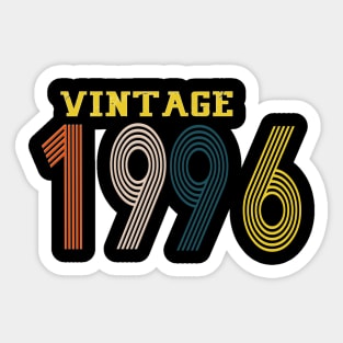 1996 vintage retro year Sticker